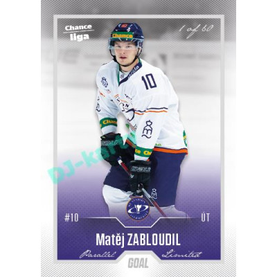 2022/23 Goal Cards Chance Liga Update #438 Matěj Zabloudil Silver 1 of 60