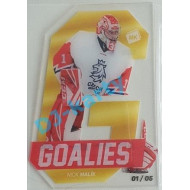 2021 MK reprezentace Nick Malík #G12 01/05 Goalies Gold Die-cut