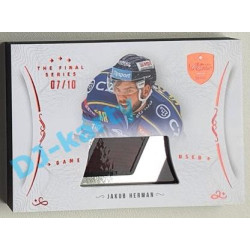2021/22 OFS The Final Series Jakub Herman #STI-HEJ 07/10 Game Used Stick Red