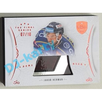 2021/22 OFS The Final Series Jakub Herman #STI-HEJ 07/10 Game Used Stick Red