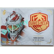 2021/22 Legendary Cards SAVES HELP MEMORABILIA SERIES #SH-001 Patrik Bartošák Red xx/50