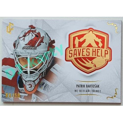 2021/22 Legendary Cards SAVES HELP MEMORABILIA SERIES #SH-001 Patrik Bartošák Red xx/50