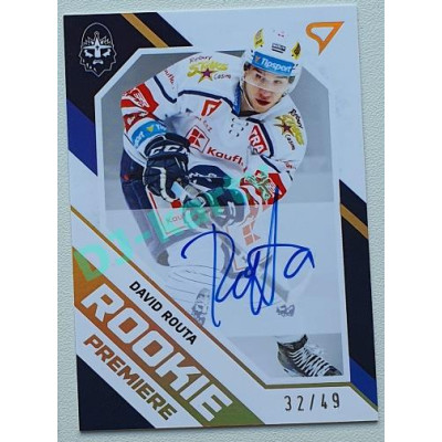 2021/22 Sportzoo TIPSPORT ELH 2. série #RP-36 David Routa Rookie Premiere Auto 32/49
