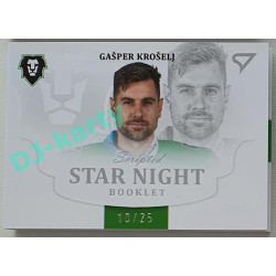 2021/22 Sportzoo TIPSPORT ELH 2. série #SN-GH Gašper Krošelj Star Night Booklet 10/25