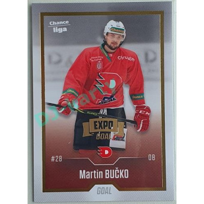 2022/23 Goal Cards Chance Liga 1. série #147 Martin Bučko Expo Pardubice Gold 1 of 3