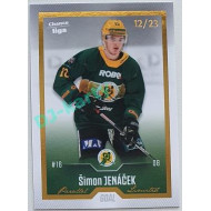 2022/23 Goal Cards Chance Liga 2. série #221 Šimon Jenáček Gold 12/23