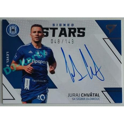 2022/23 Sportzoo Fortuna Liga 2. série #SL2-JC Juraj Chvátal Signed Stars Level 2 xx/149
