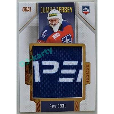 2022/23 Goal Cards Chance Liga 2. série #J-31 Pavel Jekel Jumbo Jersey EXPO 1/1