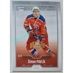 2022/23 Goal Cards Chance Liga 2. série #363 Šimon Pavlík Expo Silver 1 of 3