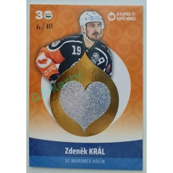 2022/23 Goal cards Chance Liga O kapku lepší hokej #KN-15 Zdeněk Král Red 6/10