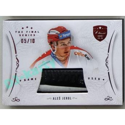 2021/22 OFS The Final Series Aleš Jergl #STI-JEA 05/10 Game Used Stick Red