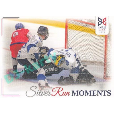 2023/24 Legendary Cards Hlinka Gretzky Cup Young Lions #SRM-43 Semifinálová bitva s Finskem Silver Run Moments