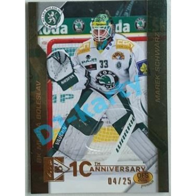 2020/21 OFS 2. série Marek Schwarz #43 04/25 Buyback Embosed GOLD