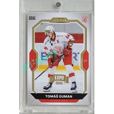 2023/24 Goal cards Chance Liga 2. série #342 Tomáš Guman Expo Gold 1of7