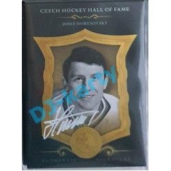 2020 OFS Síň slávy českého hokeje Josef Horešovský #SSCH-JHR 3/6 Black Authentic Signature White