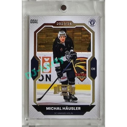 2023/24 Goal cards Chance Liga 2. série #348 Michal Häusler Expo Gold 1of7