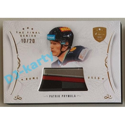 2021/22 OFS The Final Series Patrik Prymula #STI-PRR 10/20 Game Used Stick Gold