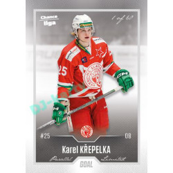 2022/23 Goal Cards Chance Liga Update #449 Karel Křepelka Silver 1 of 60