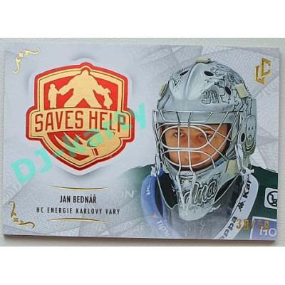 2021/22 Legendary Cards SAVES HELP MEMORABILIA SERIES #SH-002 Jan Bednář Red xx/50