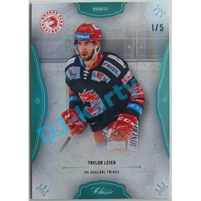 2020/21 OFS 2. série Taylor Leier #299 1/5 Blue Neon
