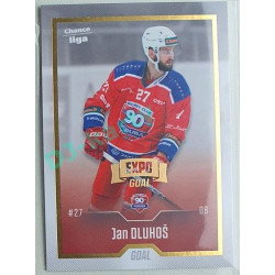 2022/23 Goal Cards Chance Liga 1. série #160 Jan Dluhoš Expo Pardubice Gold 1 of 3
