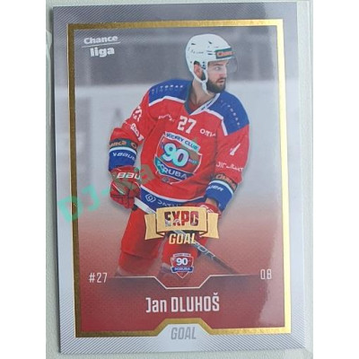 2022/23 Goal Cards Chance Liga 1. série #160 Jan Dluhoš Expo Pardubice Gold 1 of 3