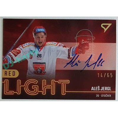 2022/23 Sportzoo ELH 2. série #RLS-AJ Aleš Jergl Red Light Auto xx/65