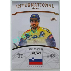 2022/23 Goal Cards Chance Liga 2. série #05 Rok Macuh International Team Autograph xx/49