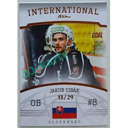 2022/23 Goal Cards Chance Liga 2. série #IT-07 Jakub Cibák International Team Parallel 13/29