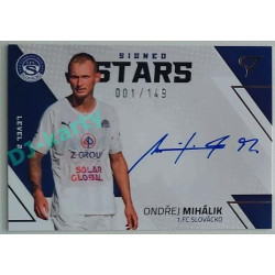 2022/23 Sportzoo Fortuna Liga 2. série #SL2-OM Ondřej Mihálik Signed Stars Level 2 xx/149