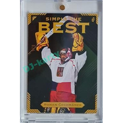 2023 Legendary Cards Simply the Best #19 Roman Čechmánek Neon Rainbow 1/9