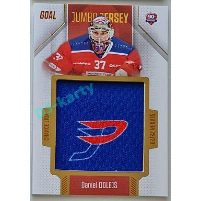 2022/23 Goal Cards Chance Liga 2. série #J-39 Daniel Dolejš Jumbo Jersey EXPO 1/1