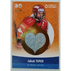 2022/23 Goal cards Chance Liga O kapku lepší hokej #KN-16 Jakub Teper Red 4/10