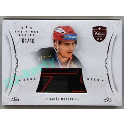 2021/22 OFS The Final Series Matěj Morong #STI-MOM 01/10 Game Used Stick Red