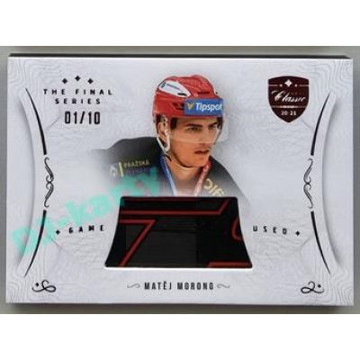 2021/22 OFS The Final Series Matěj Morong #STI-MOM 01/10 Game Used Stick Red