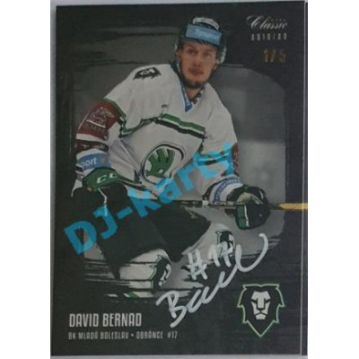 2019/20 OFS David Bernad #141 1/5 Black Rainbow Signature