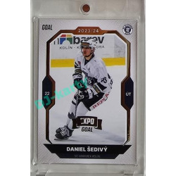 2023/24 Goal cards Chance Liga 2. série #356 Daniel Šedivý Expo Gold 1of7
