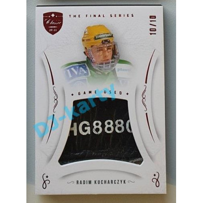 2021/22 OFS The Final Series Radim Kucharczyk #MEM-RK 10/10 Game Used Red