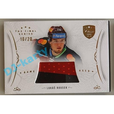 2021/22 OFS The Final Series Lukáš Rousek #STI-ROL 10/20 Game Used Stick Gold