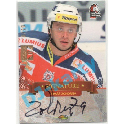 2021/22 OFS The Final Series Tomáš Zohorna #SIGN29 10/20 Bonus Signature 13/14 OFS Signature