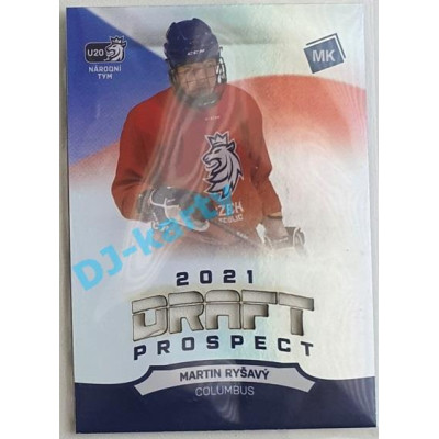 2021 MK reprezentace Martin Ryšavý #DP7 Draft Prospects Rainbow laser
