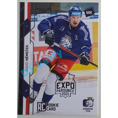 2021 MK reprezentace David Němeček RC EHT #25 3/5 Expo Blue