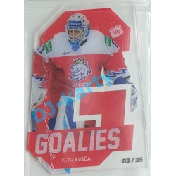 2021 MK reprezentace Petr Kváča #G3 03/25 Goalies Red Die-cut
