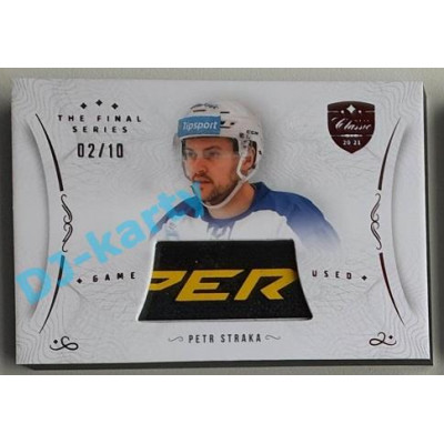 2021/22 OFS The Final Series Petr Straka #STI-STP 02/10 Game Used Stick Red
