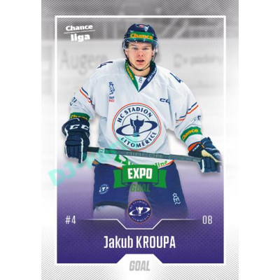 2022/23 Goal Cards Chance Liga Update #437 Jakub Kroupa Expo Green