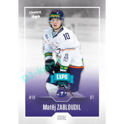2022/23 Goal Cards Chance Liga Update #438 Matěj Zabloudil Expo Blue