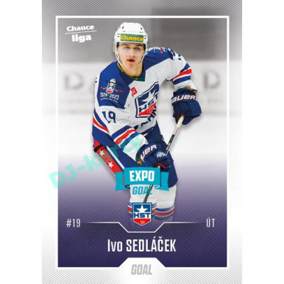 2022/23 Goal Cards Chance Liga Update #443 Ivo Sedláček Expo Blue