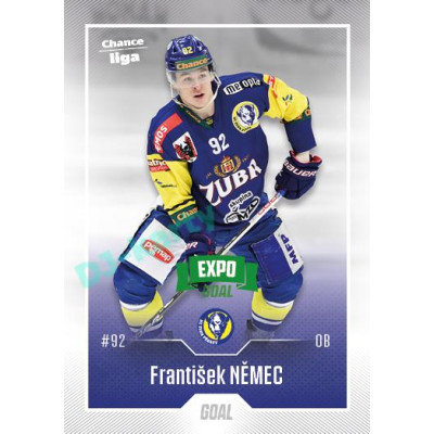 2022/23 Goal Cards Chance Liga Update #445 František Němec Expo Green