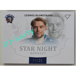 2021/22 Sportzoo TIPSPORT ELH 2. série #SN-LB Ludwig Blomstrand Star Night Booklet 11/25