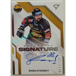 2022/23 Sportzoo ELH 2. série #AS2-SS Šimon Stránský Signature level 2 xxx/100